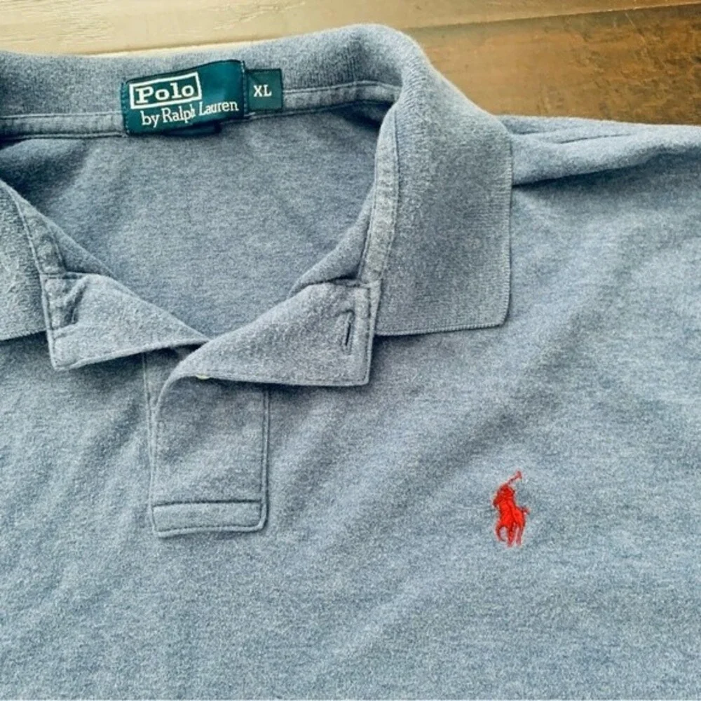 Y2K Polo by Ralph Lauren Men's Classic Blue Polo Shirt | Size: XL